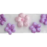Wrights Ribbon with Flowers - 1"