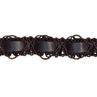 Wrights Braid with Faux Leather - 5/8"