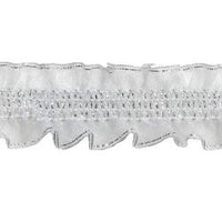 Wrights Stretch Ruffle - 1"