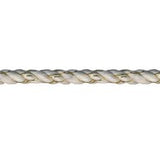 Wrights White/Gold/Flake Twill Cord - 1/4"