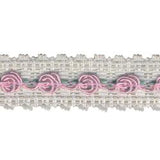 Wrights Lace with Rose - 7/8"