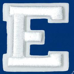 Wrights Letter E Raised Embroidery