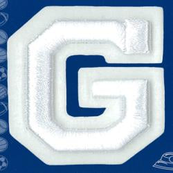 Wrights Letter G Raised Embroidery