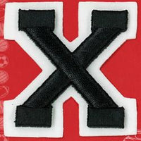 Wrights Letter X Raised Embroidery