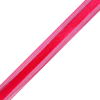 JKM Sheer with Middle Satin Stripe