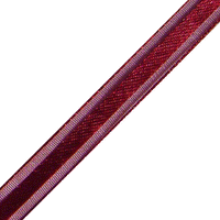 JKM Sheer with Middle Satin Stripe