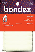 Wrights Bondex Pockets (Iron On)