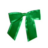 JKM Pre-Tied Bows with Wire Twist - Satin Edge Organza