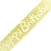JKM Happy Birthday Print on Satin