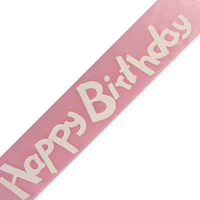 JKM Happy Birthday Print on Satin