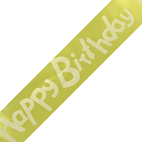 JKM Happy Birthday Print on Satin