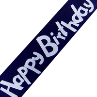 JKM Happy Birthday Print on Satin