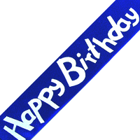 JKM Happy Birthday Print on Satin