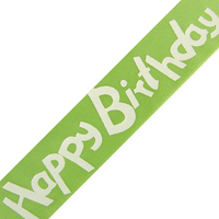 JKM Happy Birthday Print on Satin