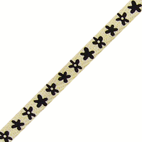 JKM Cotton Ribbon with Printed Patterns - 3/8" Width
