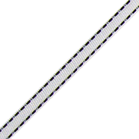 JKM Double Dashes on Grosgrain - 3/8" Width