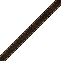 JKM Double Dashes on Grosgrain - 3/8" Width