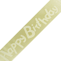 JKM Happy Birthday Print on Satin