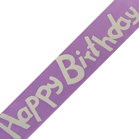 JKM Happy Birthday Print on Satin