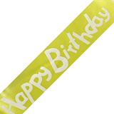 JKM Happy Birthday Print on Satin