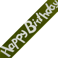 JKM Happy Birthday Print on Satin