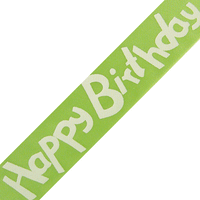 JKM Happy Birthday Print on Satin