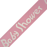 JKM Baby Shower Fancy Font Print on Satin