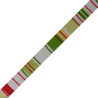 JKM Vertical Stripes Grosgrain - 3/8" Width