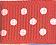 JKM Fashion Swiss Dot Grosgrain Ribbon - 5/8"