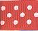 JKM Fashion Swiss Dot Grosgrain Ribbon - 7/8"