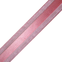 JKM Sheer with Middle Satin Stripe