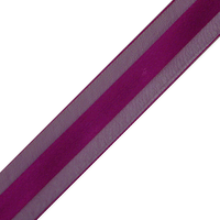 JKM Sheer with Middle Satin Stripe
