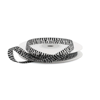 JKM Zebra Print Sheer Ribbon