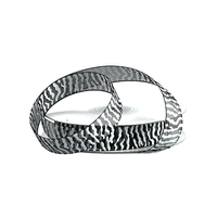 JKM Zebra Print Sheer Ribbon