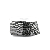 JKM Zebra Print Sheer Ribbon