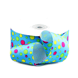 JKM Assorted Dots on Grosgrain - 1 1/2" Width