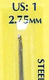 Wrights Boye Steel Crochet Hooks - 5" Width