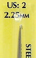 Wrights Boye Steel Crochet Hooks - 5" Width
