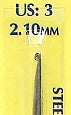Wrights Boye Steel Crochet Hooks - 5" Width