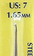 Wrights Boye Steel Crochet Hooks - 5" Width