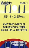 Wrights Boye Double Pointed Aluminum Knitting Needles - 7" Width