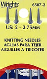 Wrights Boye Double Pointed Aluminum Knitting Needles - 7" Width