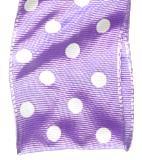 Morex Polka Dot Ribbon with Wire Edge - 1 1/2" Width