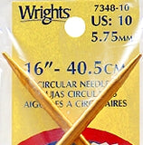 Wrights Boye Aluminum Circular Knitting Needles - 16" Width