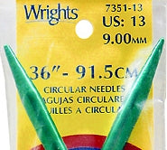 Wrights Boye - 29 Aluminum Circular Knitting Needle - Size: US 10 (5.75 mm)