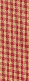 JKM Wire Edge Tea Dye Gingham Ribbon 2