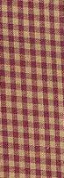JKM Wire Edge Tea Dye Gingham Ribbon 2