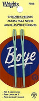 Wrights Boye Childrens Plastic Yarn Needles