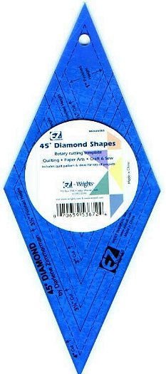 Wrights 45° Colored Diamond Template