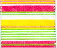 JKM Stripe Bright Ribbon with Wire Edge